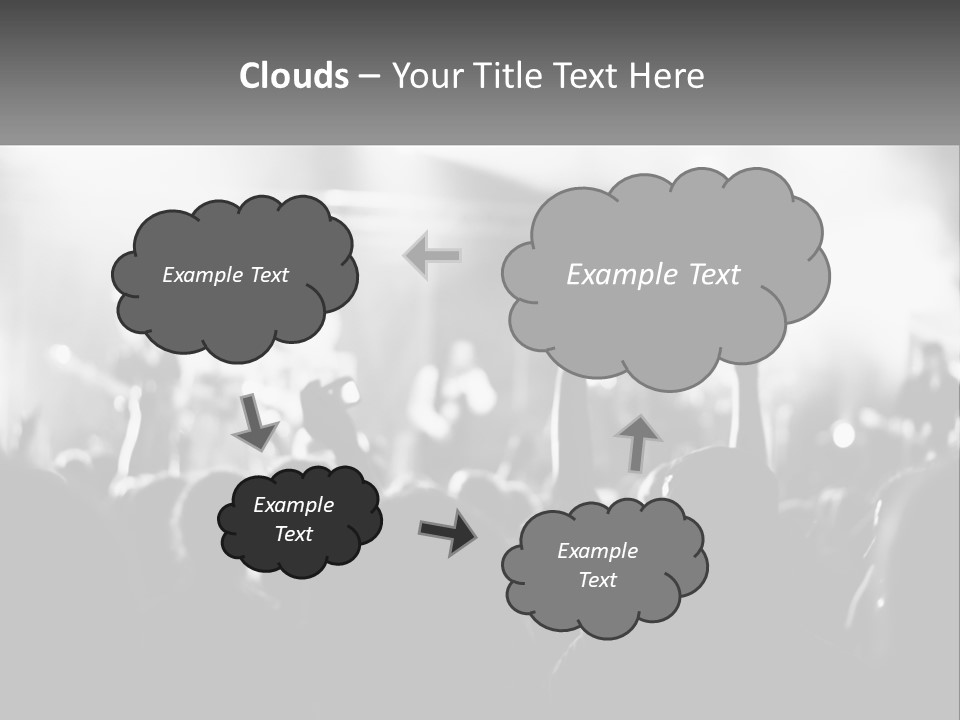People Are Dancing At The Concert PowerPoint Template