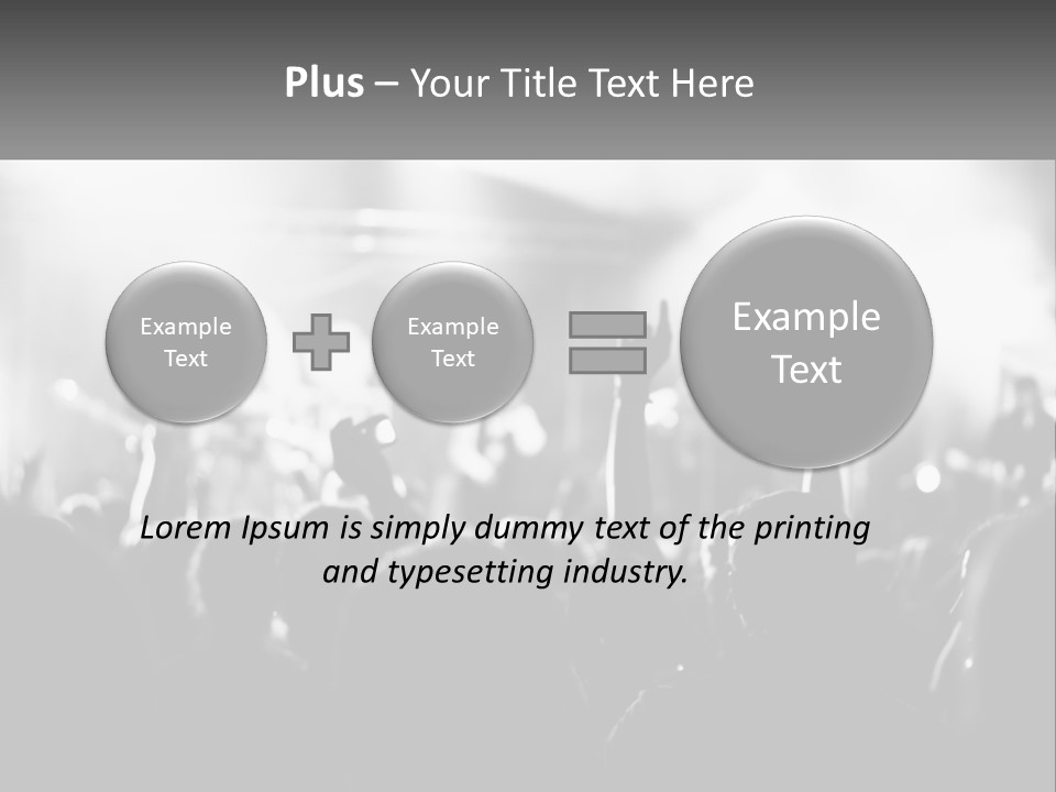 People Are Dancing At The Concert PowerPoint Template