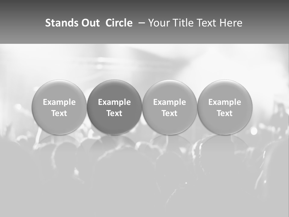 People Are Dancing At The Concert PowerPoint Template