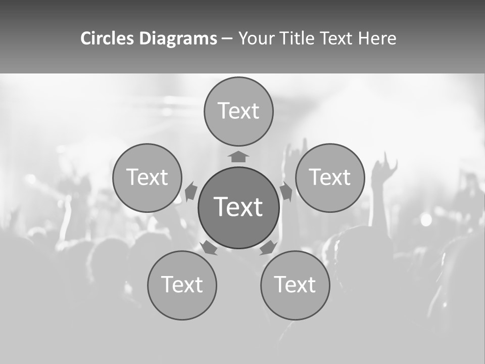 People Are Dancing At The Concert PowerPoint Template