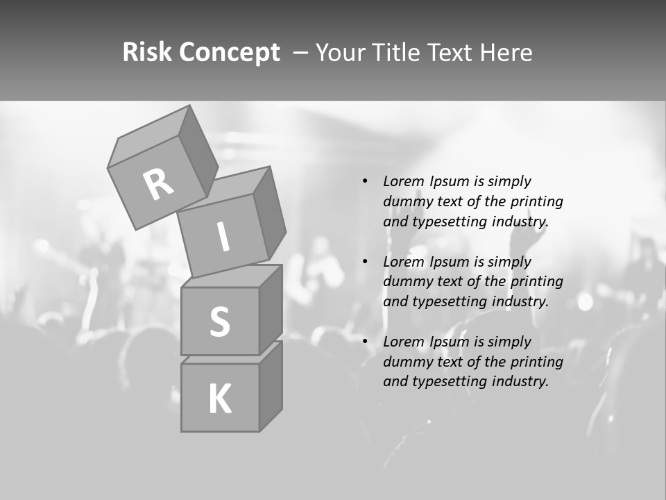 People Are Dancing At The Concert PowerPoint Template