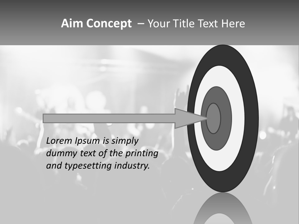 People Are Dancing At The Concert PowerPoint Template