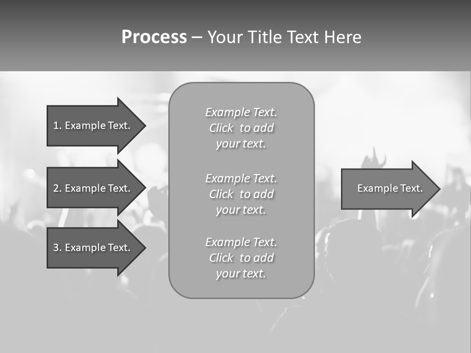 People Are Dancing At The Concert PowerPoint Template