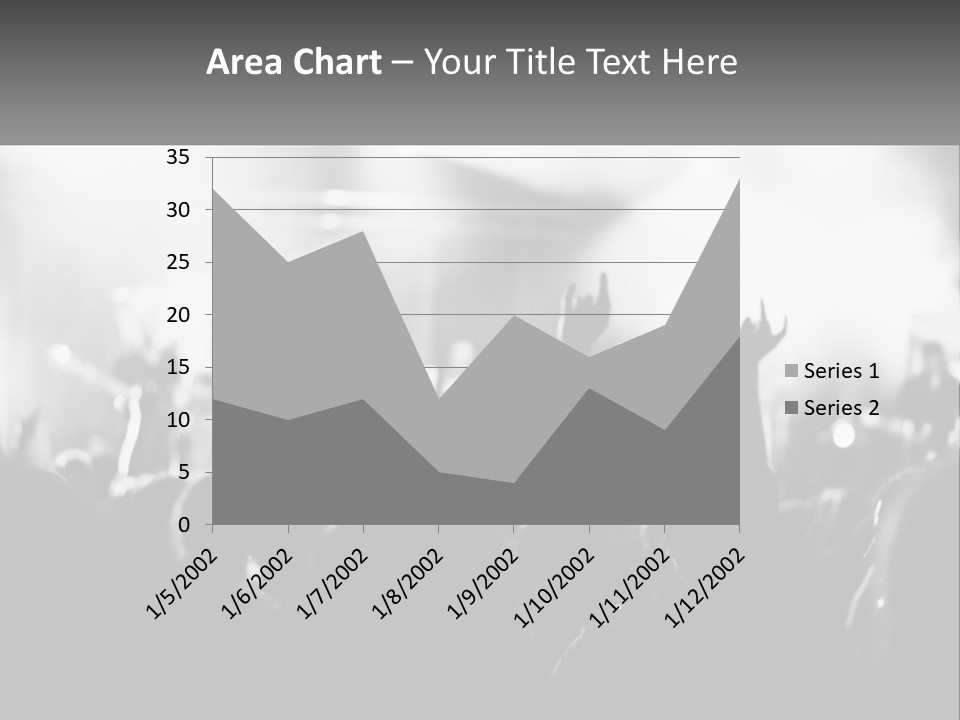 People Are Dancing At The Concert PowerPoint Template