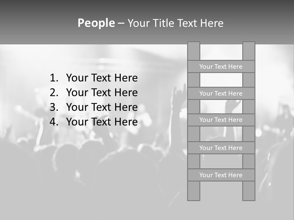 People Are Dancing At The Concert PowerPoint Template