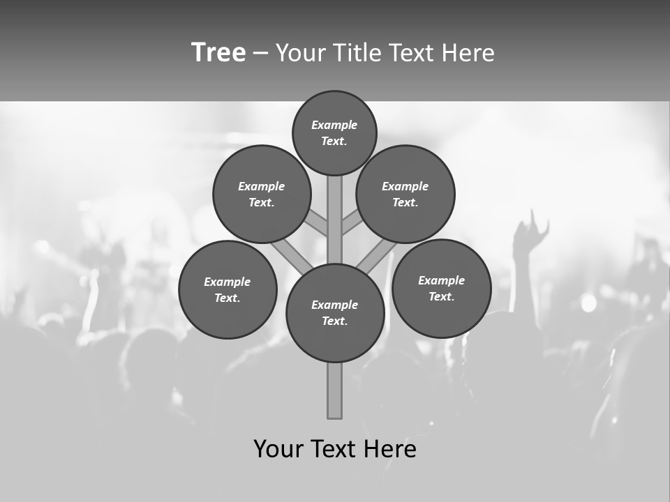 People Are Dancing At The Concert PowerPoint Template