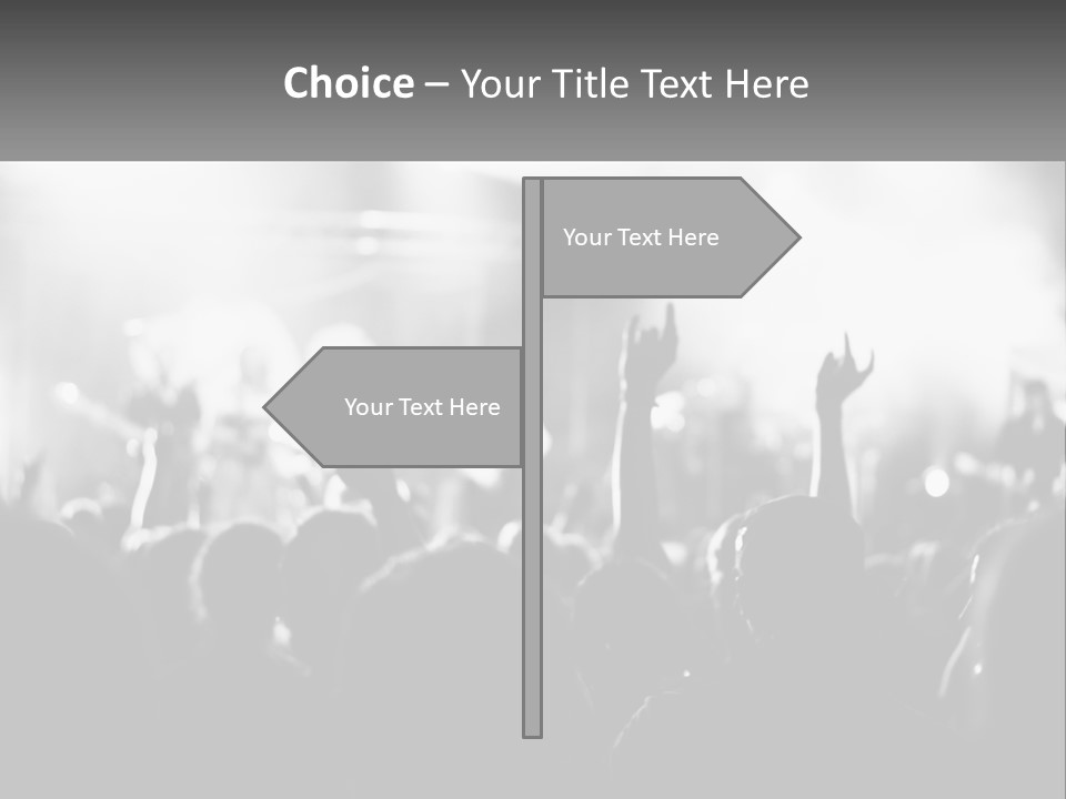 People Are Dancing At The Concert PowerPoint Template