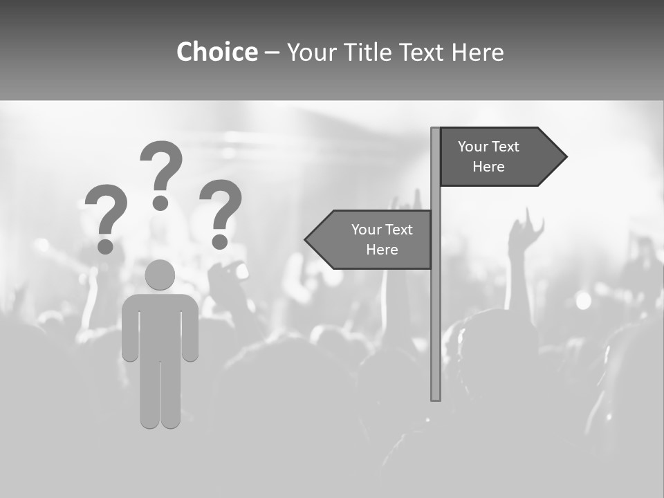 People Are Dancing At The Concert PowerPoint Template