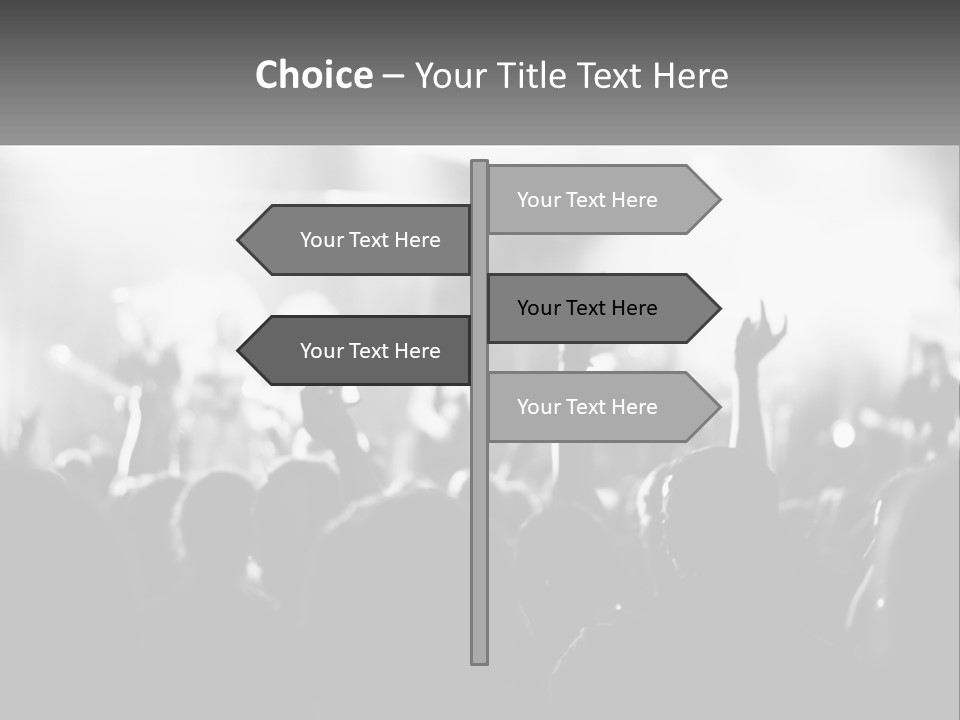 People Are Dancing At The Concert PowerPoint Template