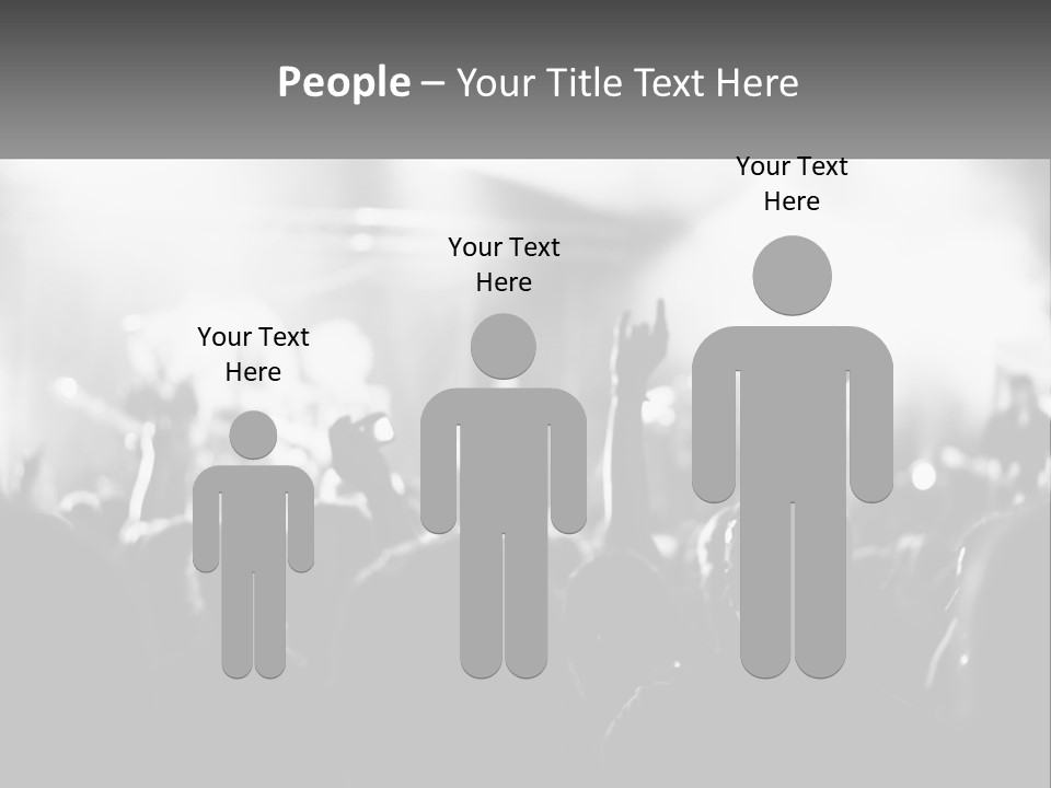 People Are Dancing At The Concert PowerPoint Template