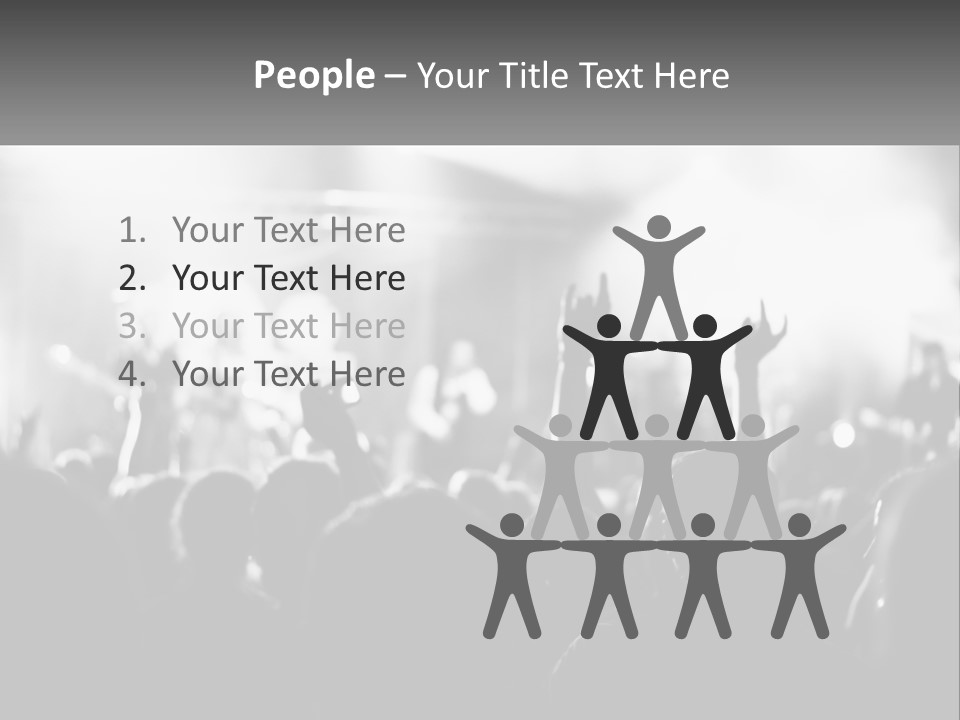 People Are Dancing At The Concert PowerPoint Template