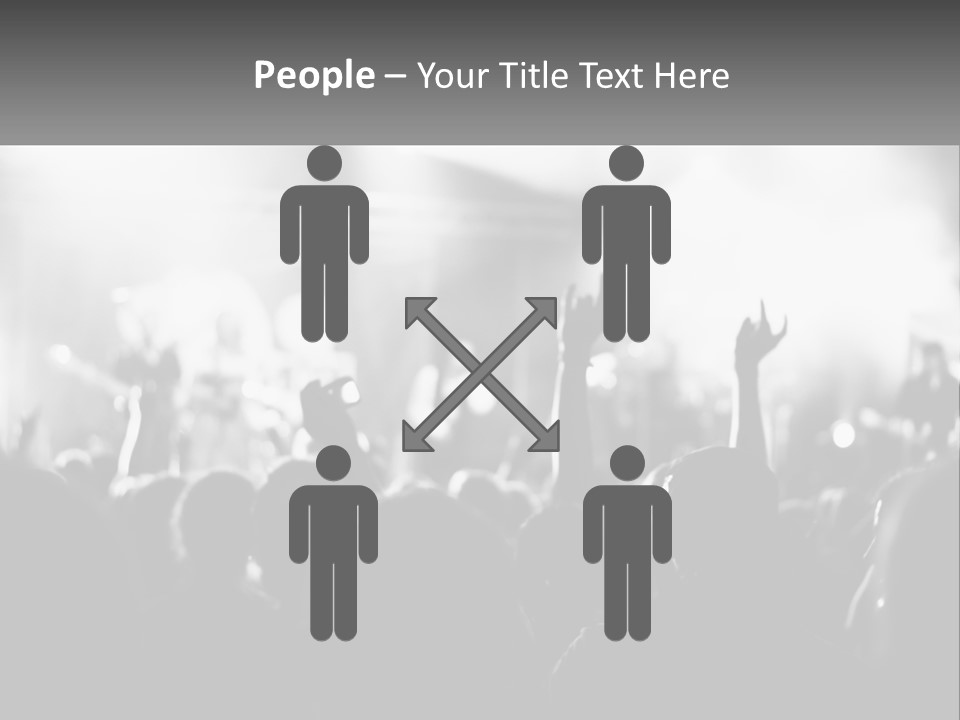 People Are Dancing At The Concert PowerPoint Template