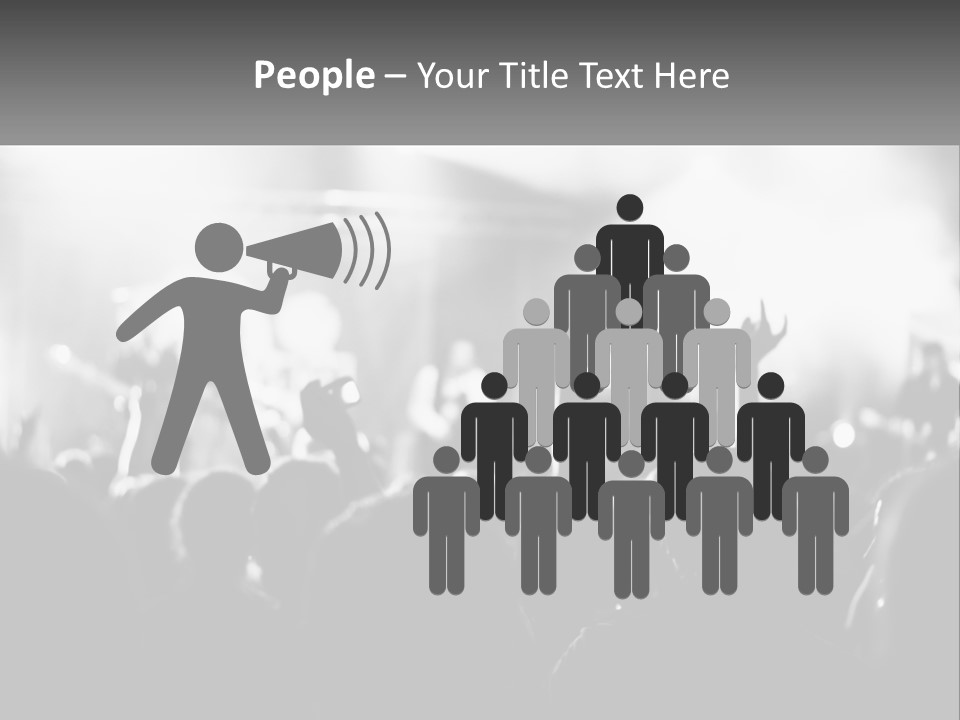 People Are Dancing At The Concert PowerPoint Template
