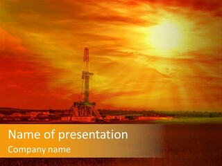 Gas Tower PowerPoint Template
