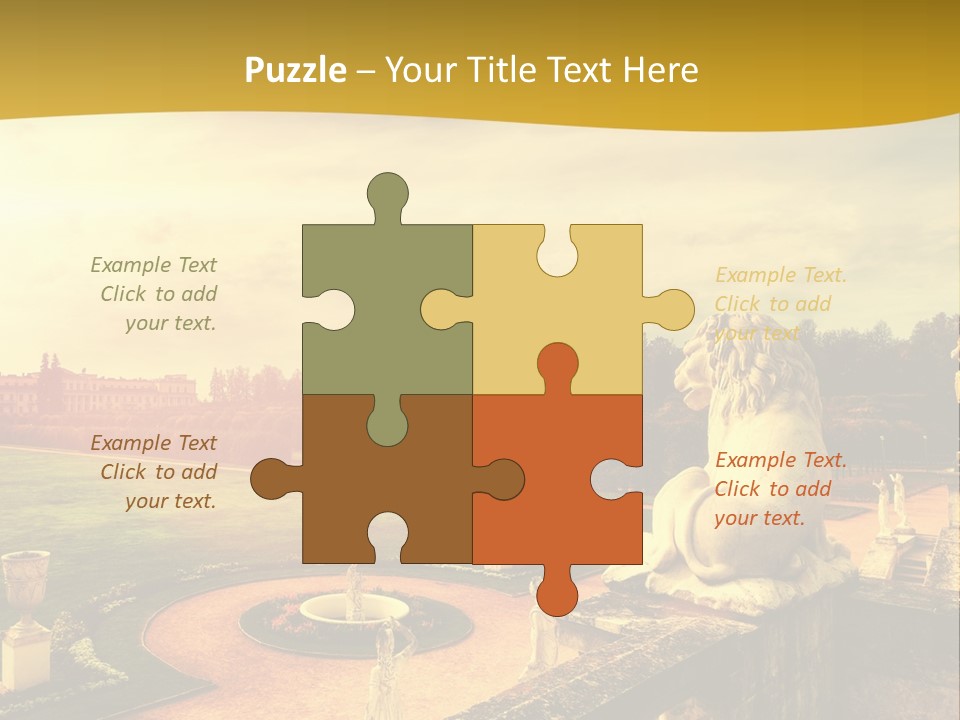 Manor-Museum In Arkhangelsk PowerPoint Template