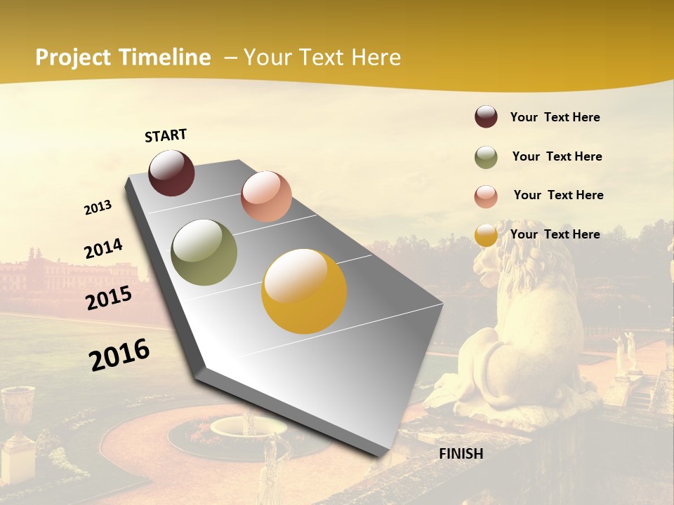 Manor-Museum In Arkhangelsk PowerPoint Template