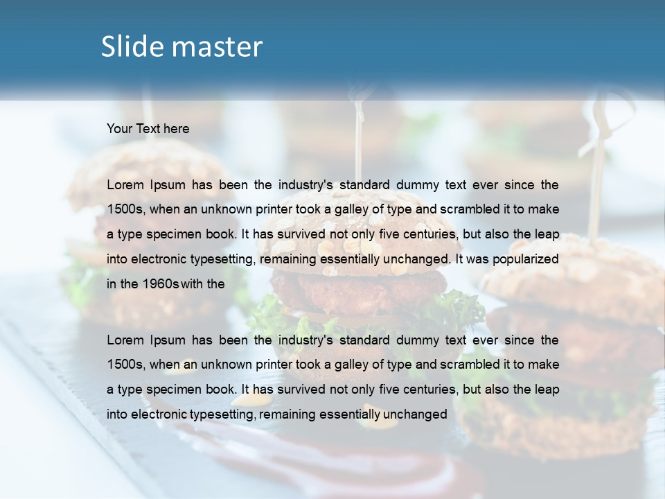 Mini Burgers PowerPoint Template