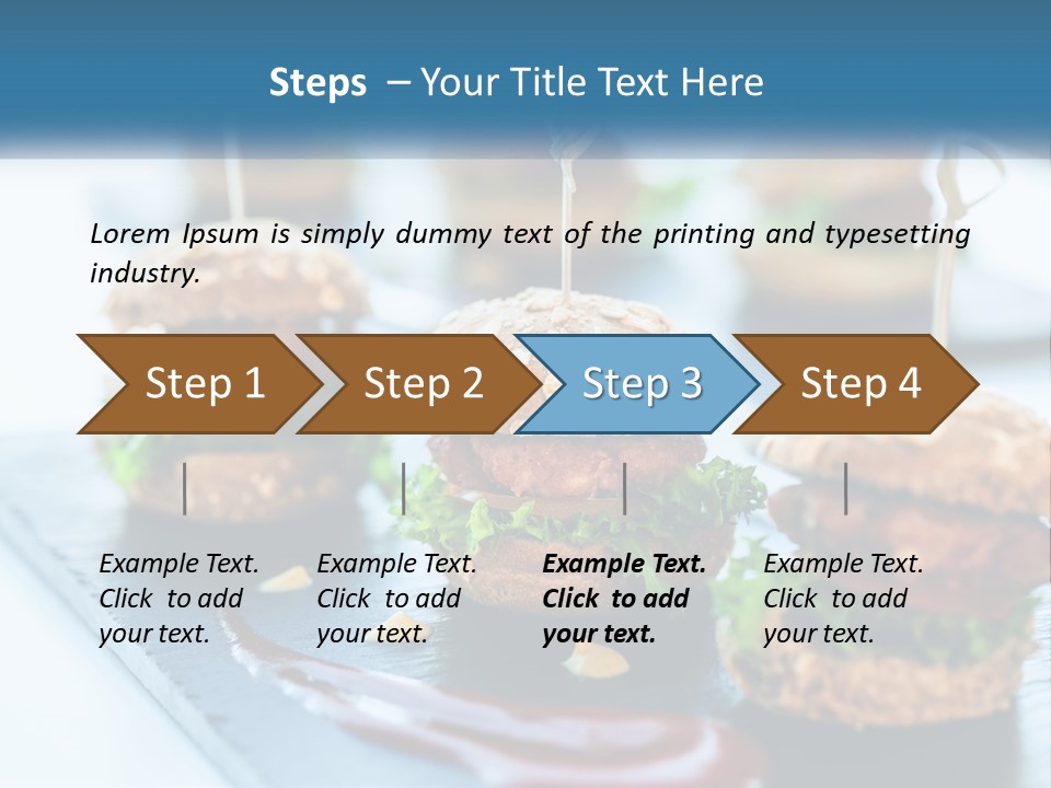 Mini Burgers PowerPoint Template