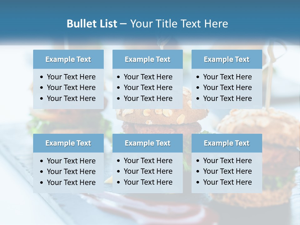 Mini Burgers PowerPoint Template
