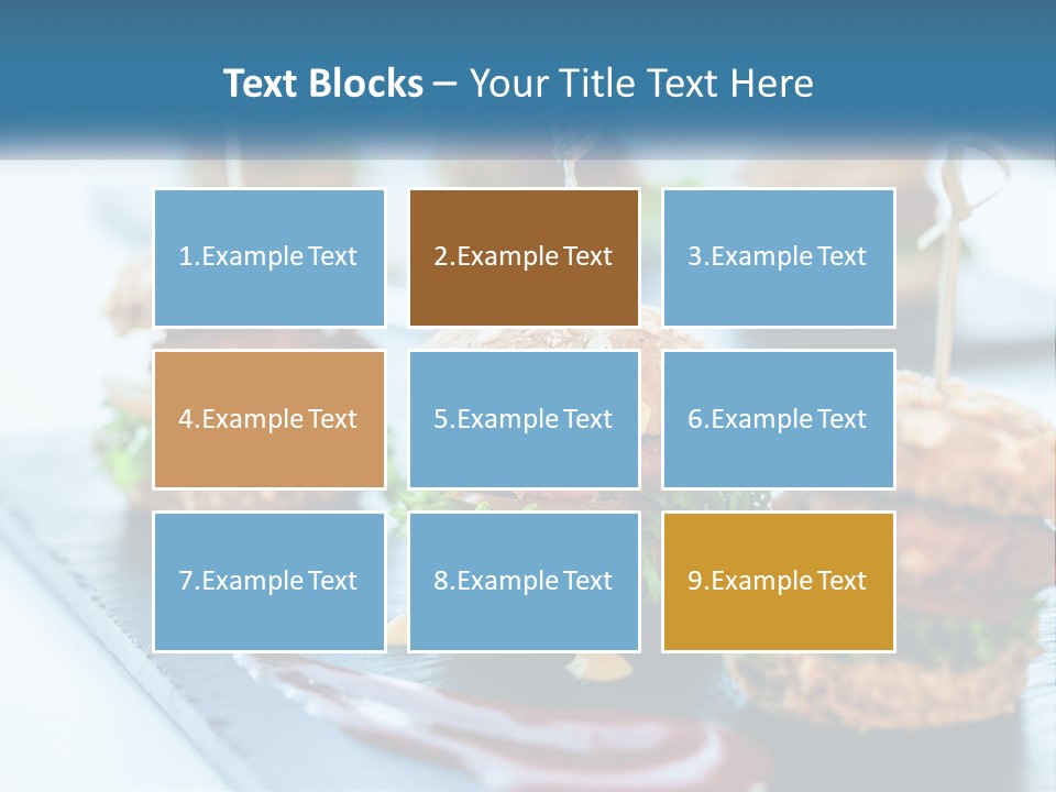 Mini Burgers PowerPoint Template