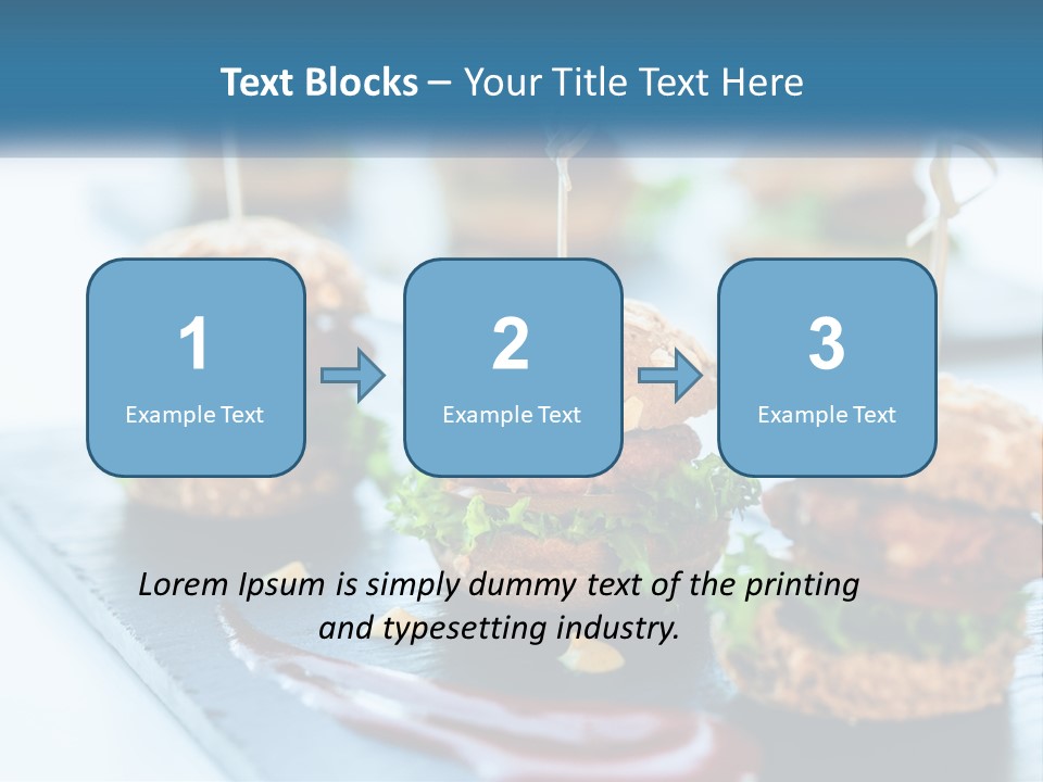 Mini Burgers PowerPoint Template