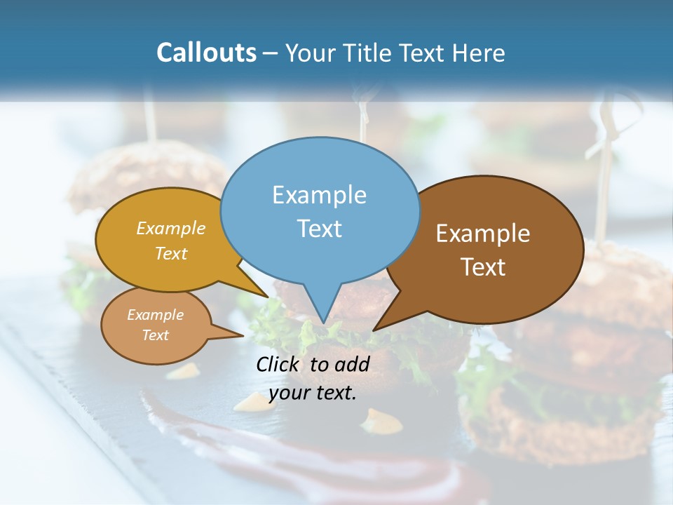 Mini Burgers PowerPoint Template