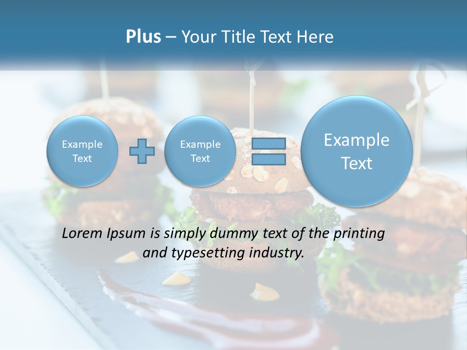 Mini Burgers PowerPoint Template