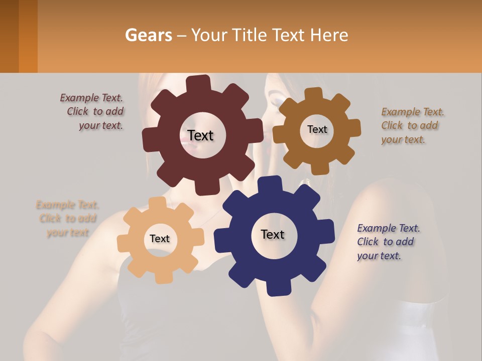 Girls Gossip PowerPoint Template