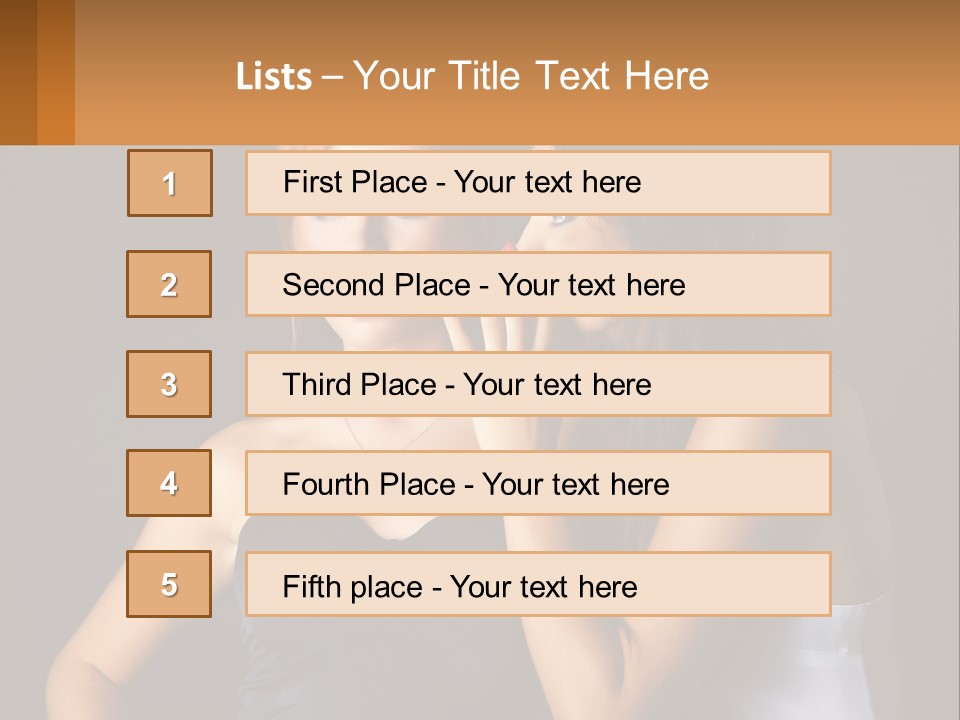 Girls Gossip PowerPoint Template