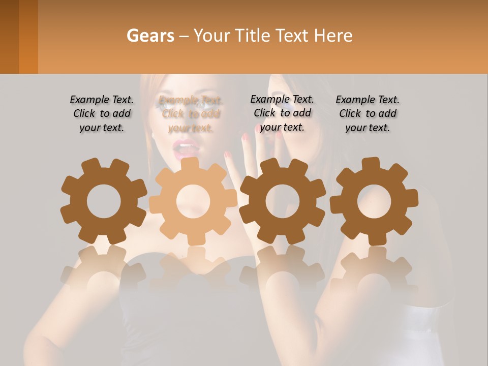 Girls Gossip PowerPoint Template