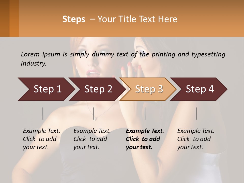 Girls Gossip PowerPoint Template