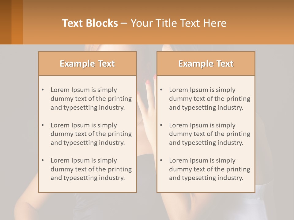 Girls Gossip PowerPoint Template