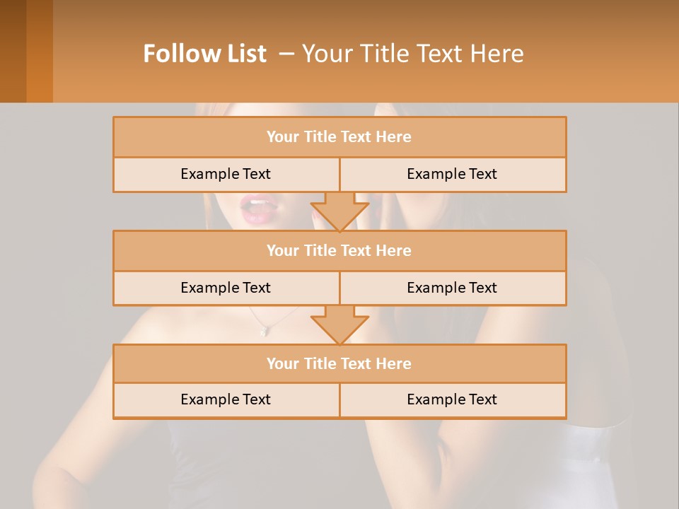 Girls Gossip PowerPoint Template