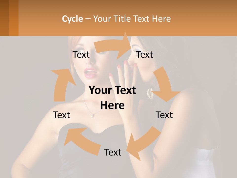 Girls Gossip PowerPoint Template