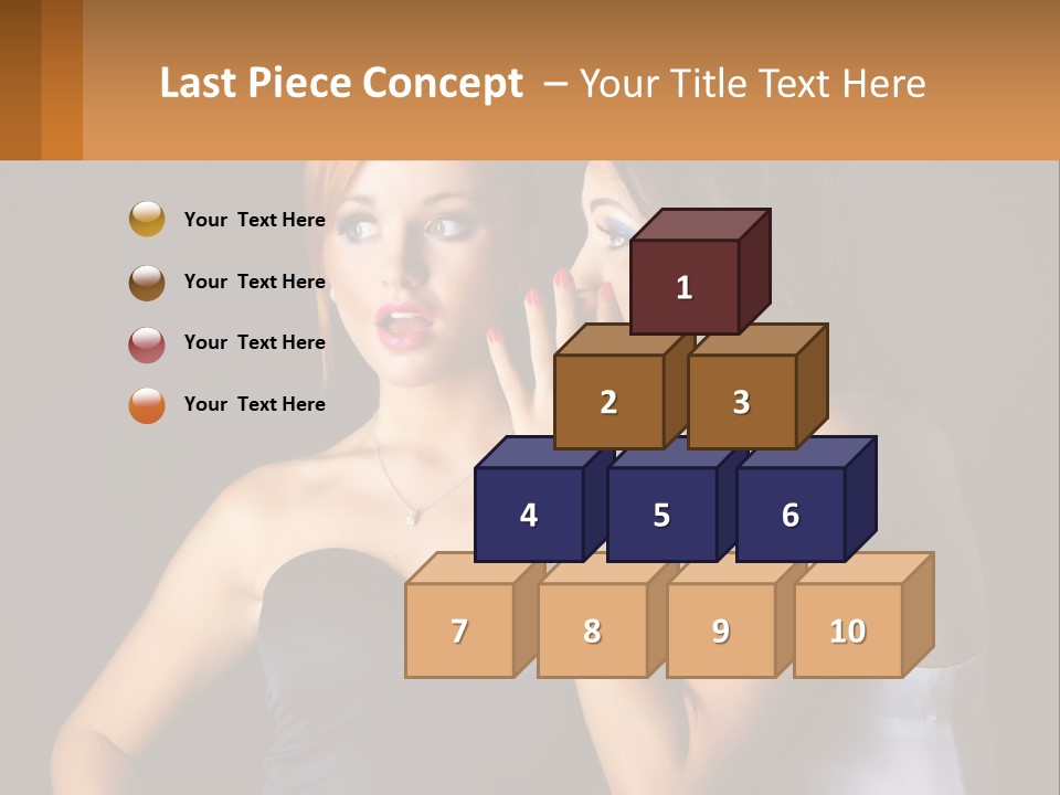 Girls Gossip PowerPoint Template