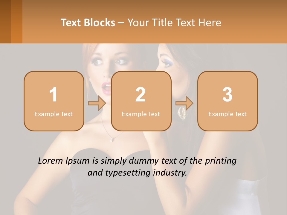 Girls Gossip PowerPoint Template