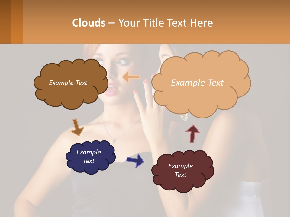 Girls Gossip PowerPoint Template