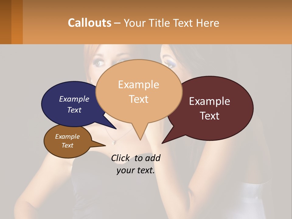 Girls Gossip PowerPoint Template