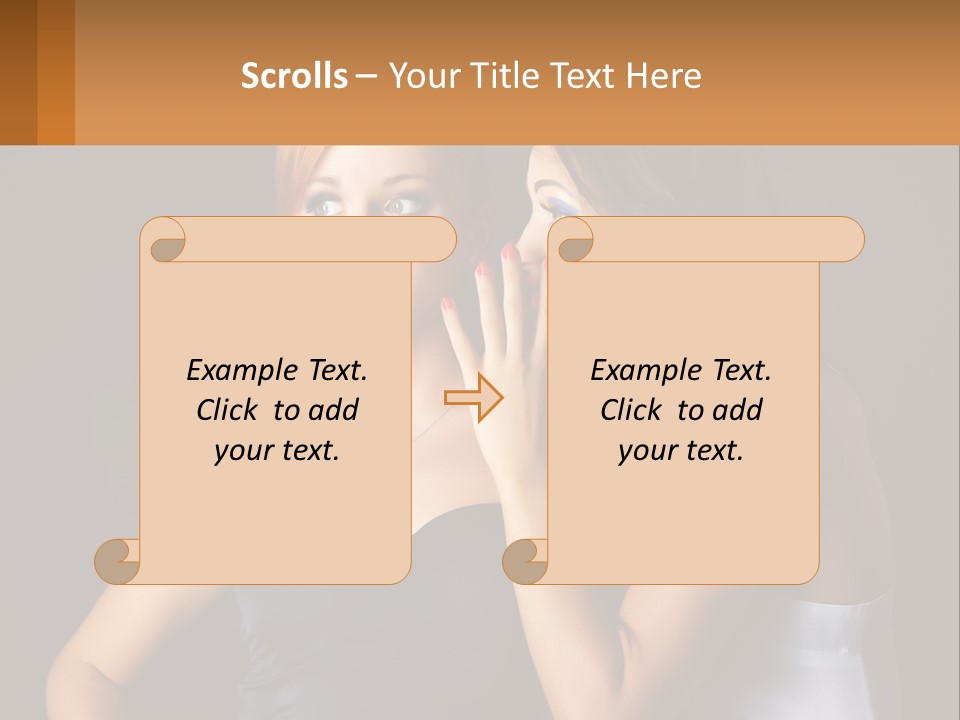 Girls Gossip PowerPoint Template
