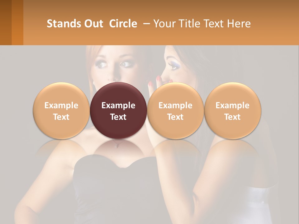 Girls Gossip PowerPoint Template