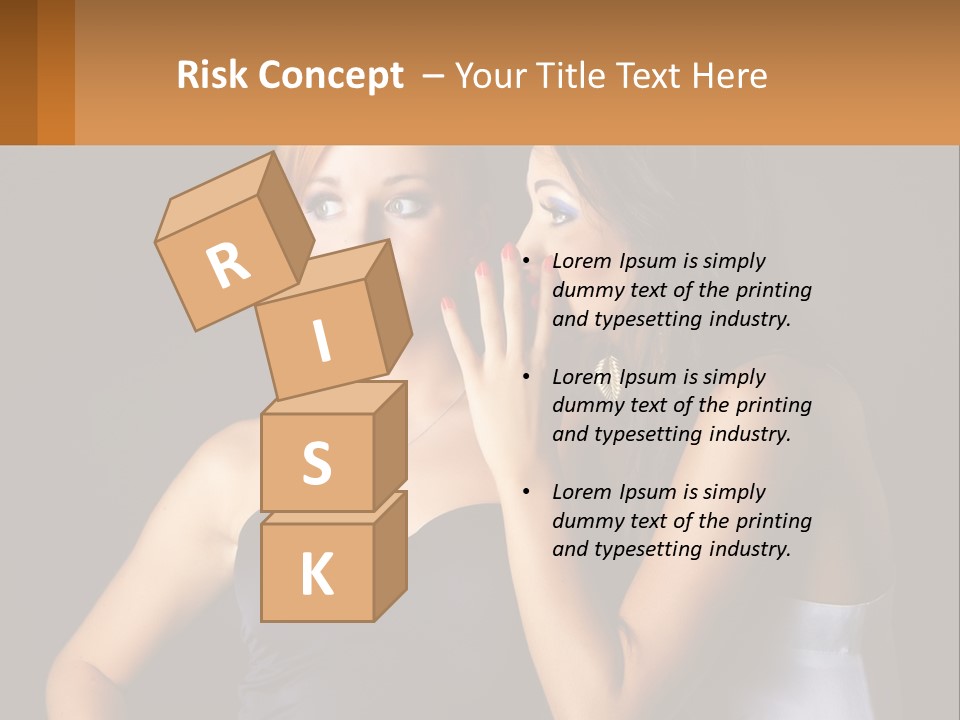 Girls Gossip PowerPoint Template