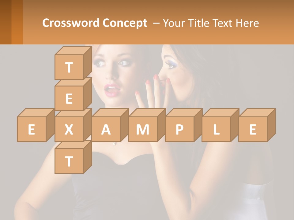 Girls Gossip PowerPoint Template