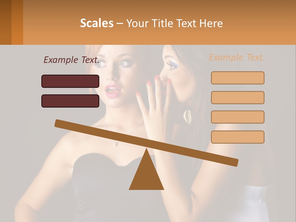 Girls Gossip PowerPoint Template