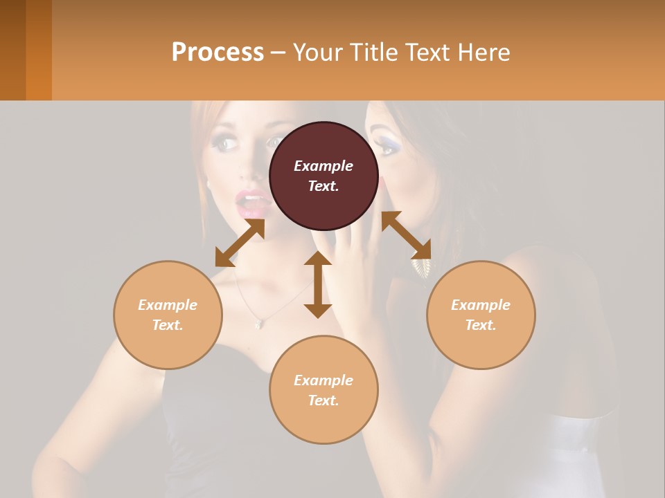 Girls Gossip PowerPoint Template