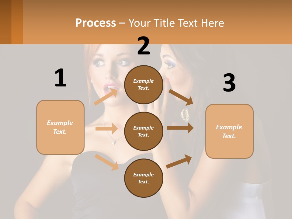 Girls Gossip PowerPoint Template