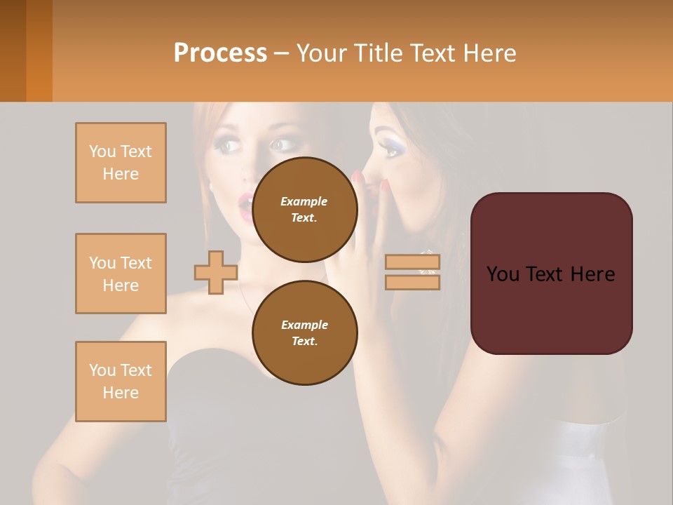 Girls Gossip PowerPoint Template