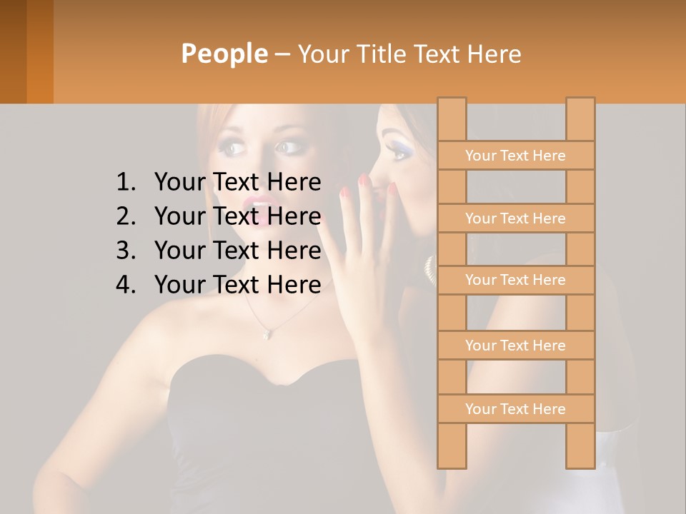 Girls Gossip PowerPoint Template