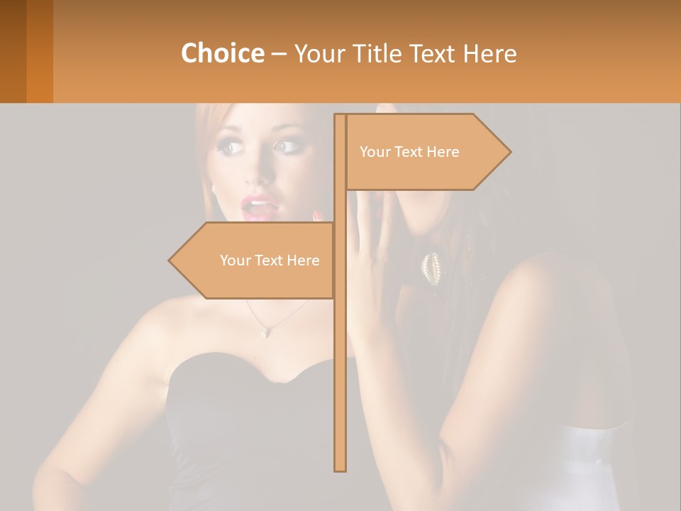 Girls Gossip PowerPoint Template