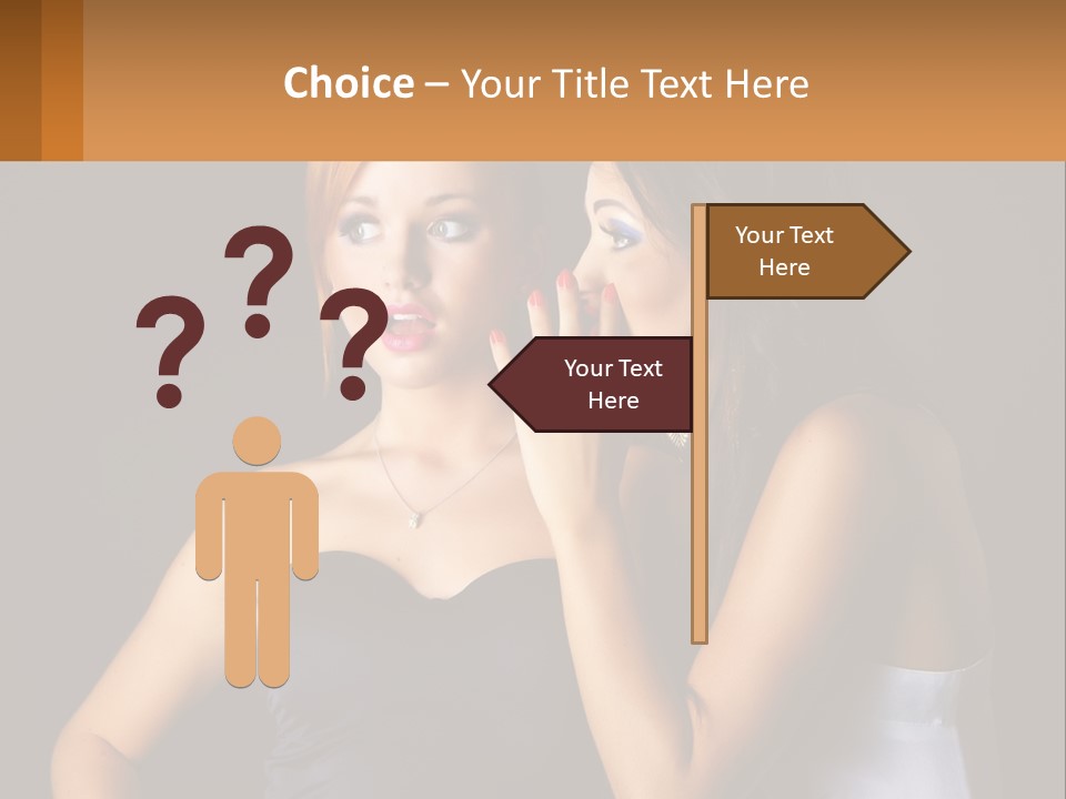 Girls Gossip PowerPoint Template