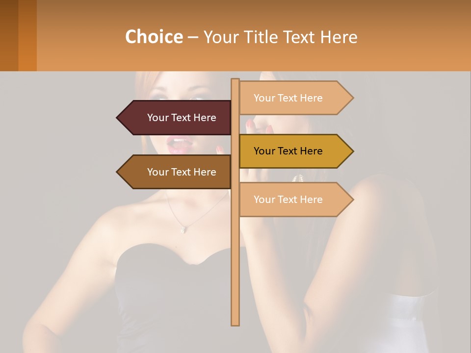 Girls Gossip PowerPoint Template